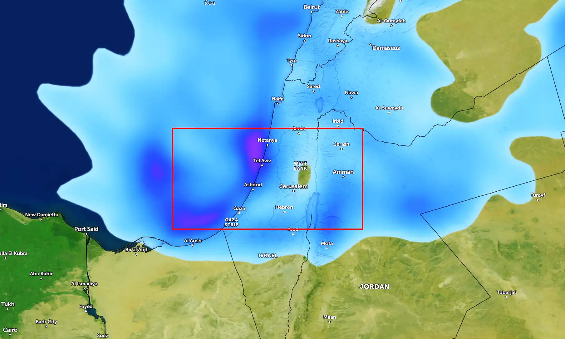 Шторм «Байрон» обрушивается на Израиль