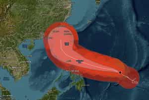 Тайфун Fung-Wong идёт на Тайвань и Гонконг