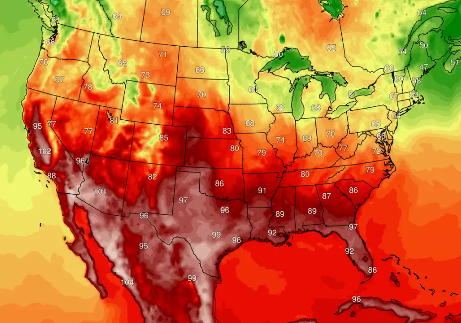 Extreme Heat Warnings: NOAA