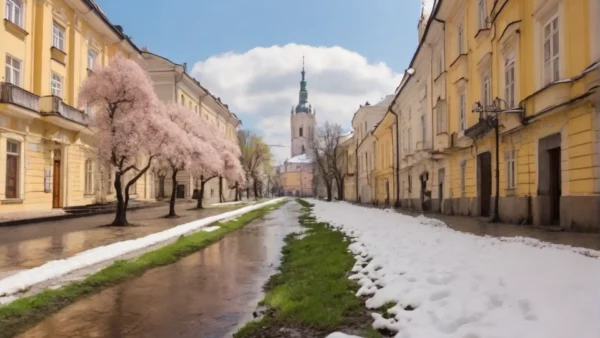 Погода весной во Львове