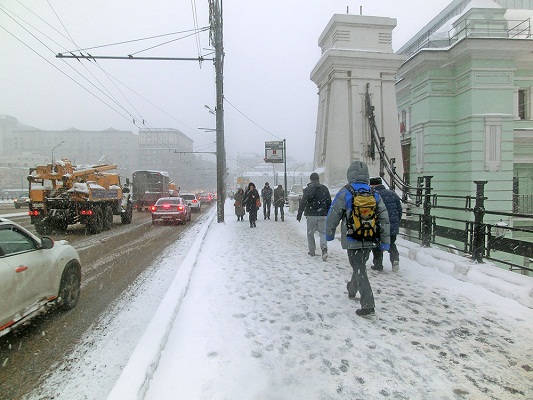 На Центральную Россию надвигаются снегопады