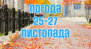 Прогноз погоди на три дні: в Україні очікуються опади у вигляді дощу та снігу