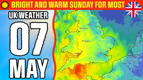 May 7: bright and warm Sunday for most