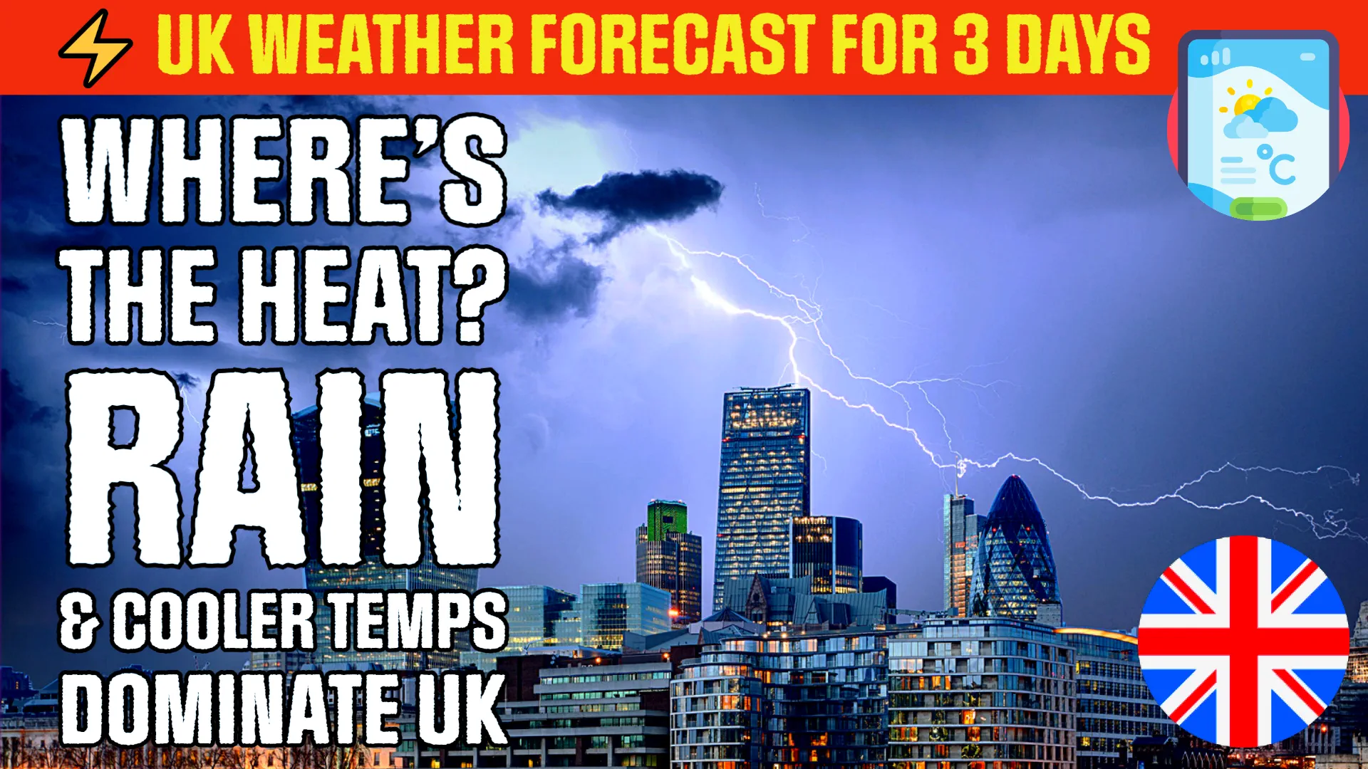 UK Weather Forecast for 3-days