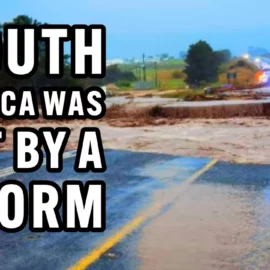 South Africa was hit by a storm. Floods, mudslides and road closures.