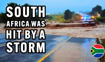 South Africa was hit by a storm. Floods, mudslides and road closures.