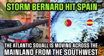 Storm Bernard hit Spain