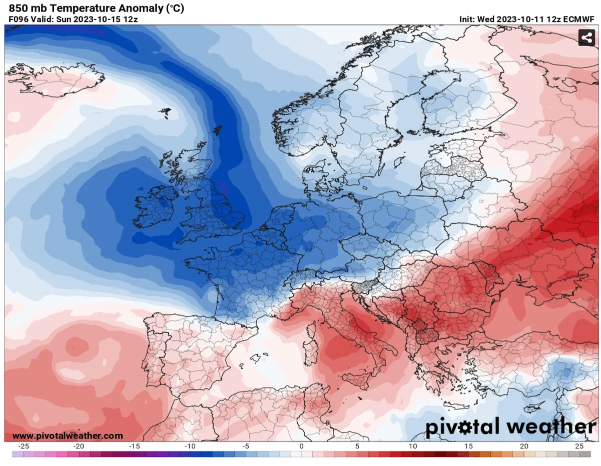 Европа замерзает : Арктический холод накроет на выходных Западную и Центральную Европу