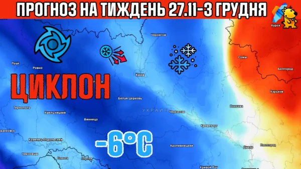 карта погоды Украина