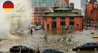 Германия под водой, Шторм Золтан вызвал сильное наводнение в Гамбурге