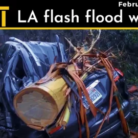 Los Angeles flash flood warning : Record Rainfall Sparks Flood Alerts Across California