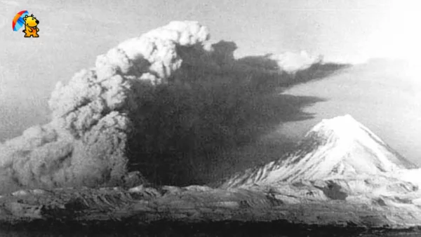 Извержение вулкана Безымянный на Камчатке, 1956 год