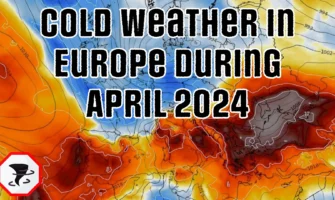 Unexpected cold weather in Europe during April 2024.