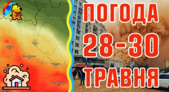 Пил, спека +30C та грози: Прогноз погоди від Погодніка на 28-30 травня 2024