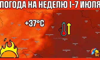 Украину накрывает Жара до +37°C. Прогноз погоды на неделю в Украине 1-7 июля 2024