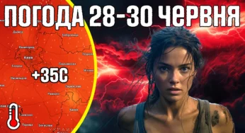 Украина задыхается от жары: +35°C, грозы и магнитные бури! Прогноз погоды на 28-30 июня от Погодника