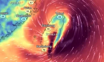 Typhoon Gaemi Dropped on Taiwan and China - Unleashes 240km/h Winds and 500mm Rain.