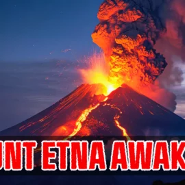 Mount Etna Awakens: Fiery Fountains Erupt from Voragine Crater