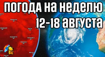 Погода на неделю. Начало недели будет прохладным, а выходные – жаркими. На Юге Жара +37°C.