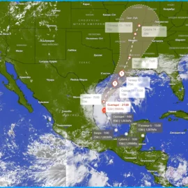 Надвигающийся ураган в Мексиканском заливе : Тропический шторм Франсин