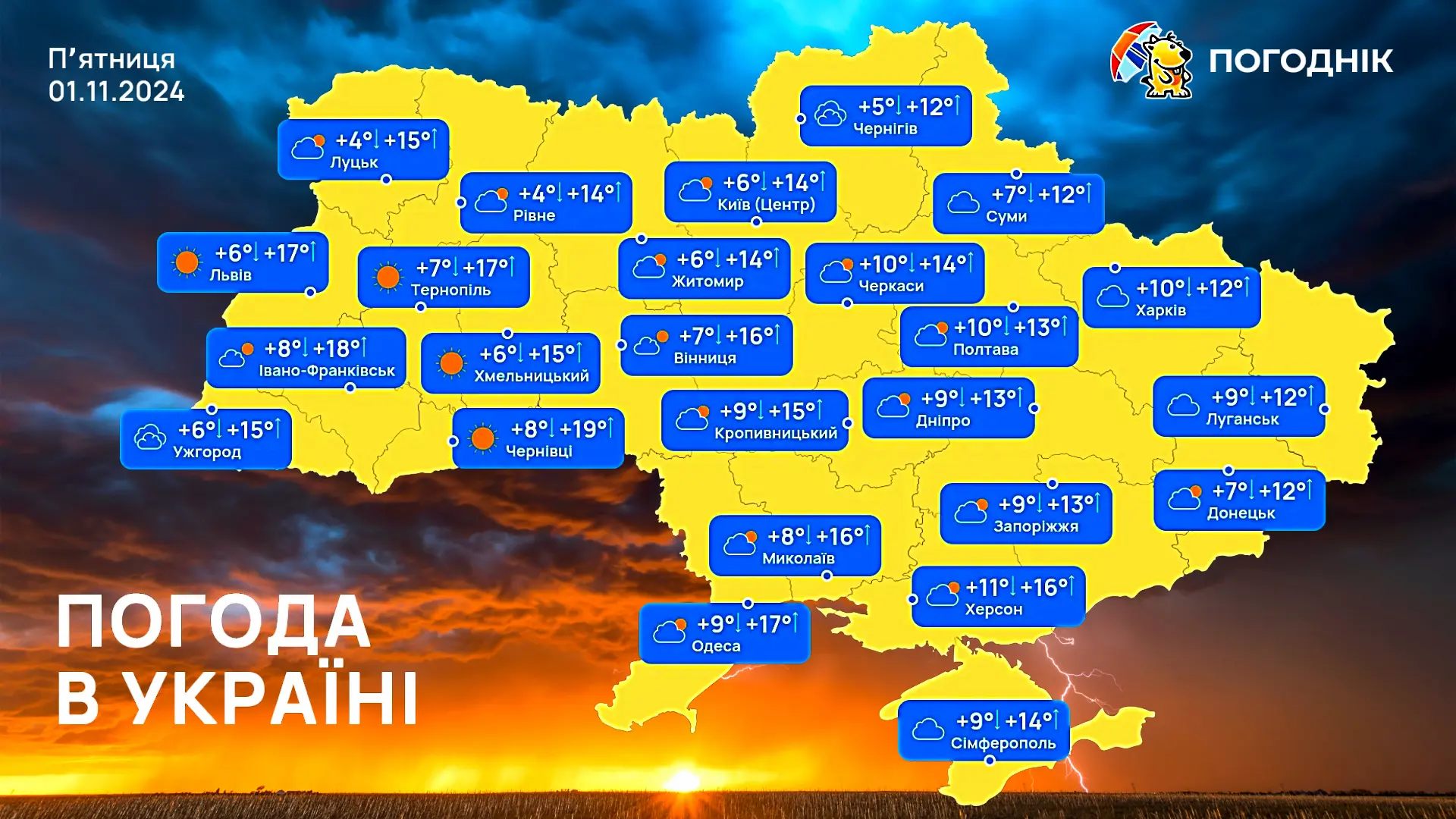 погода на мапі