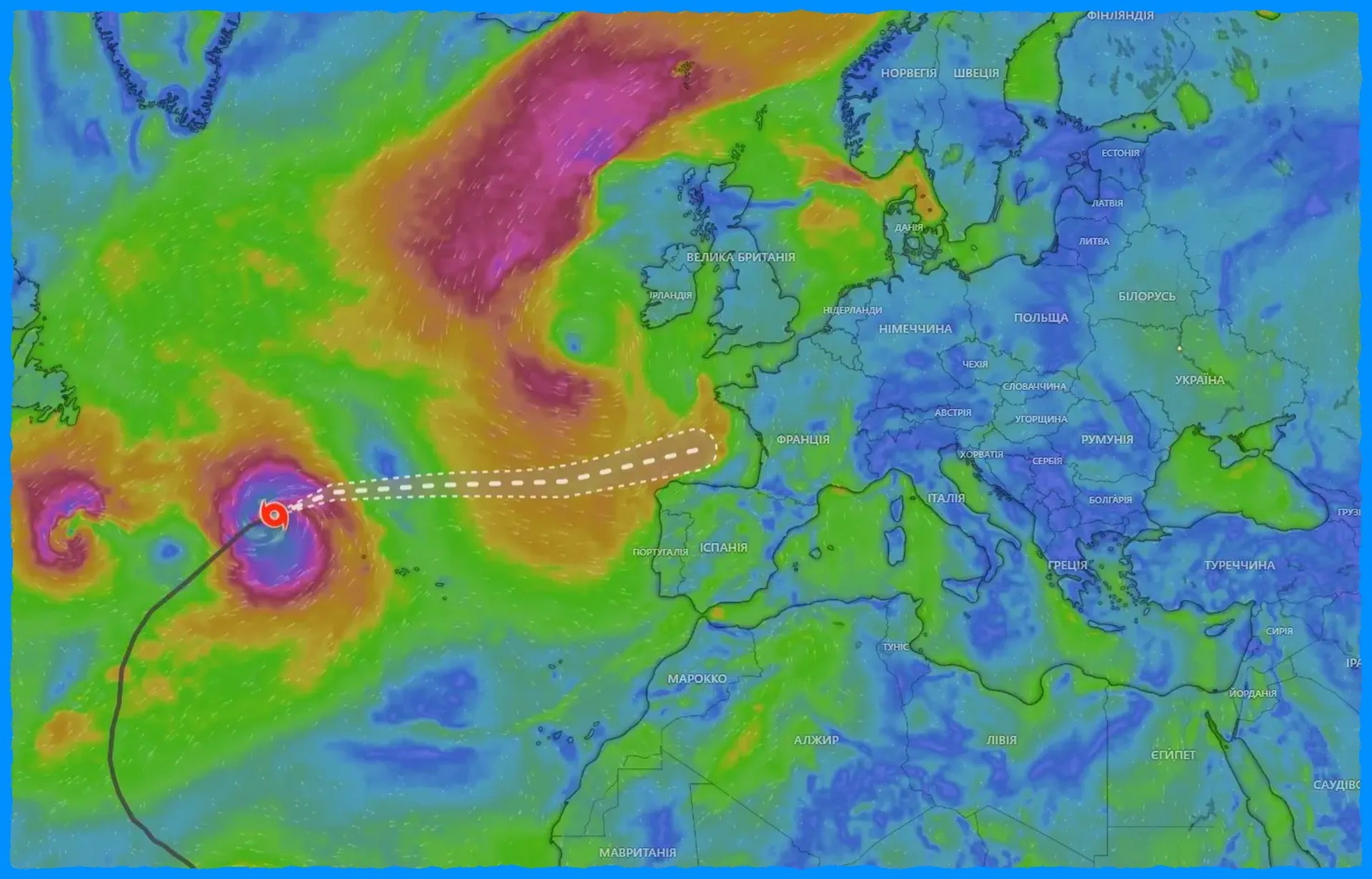 Former Hurricane Kirk