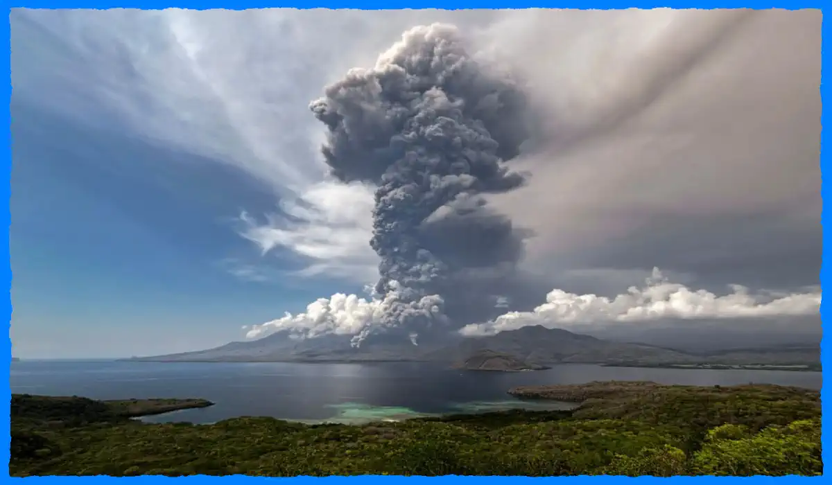 Lewotobi Volcano Eruption