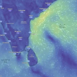 Tropical Depression 91B in the Bay of Bengal